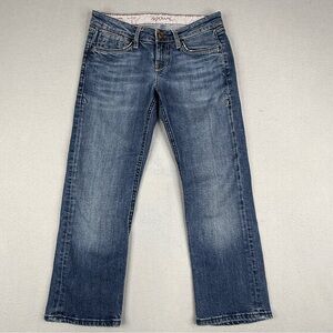 Mavi Alma Bootcut Jeans Womens 24 Low Rise Stretch Medium Wash Y2K Denim